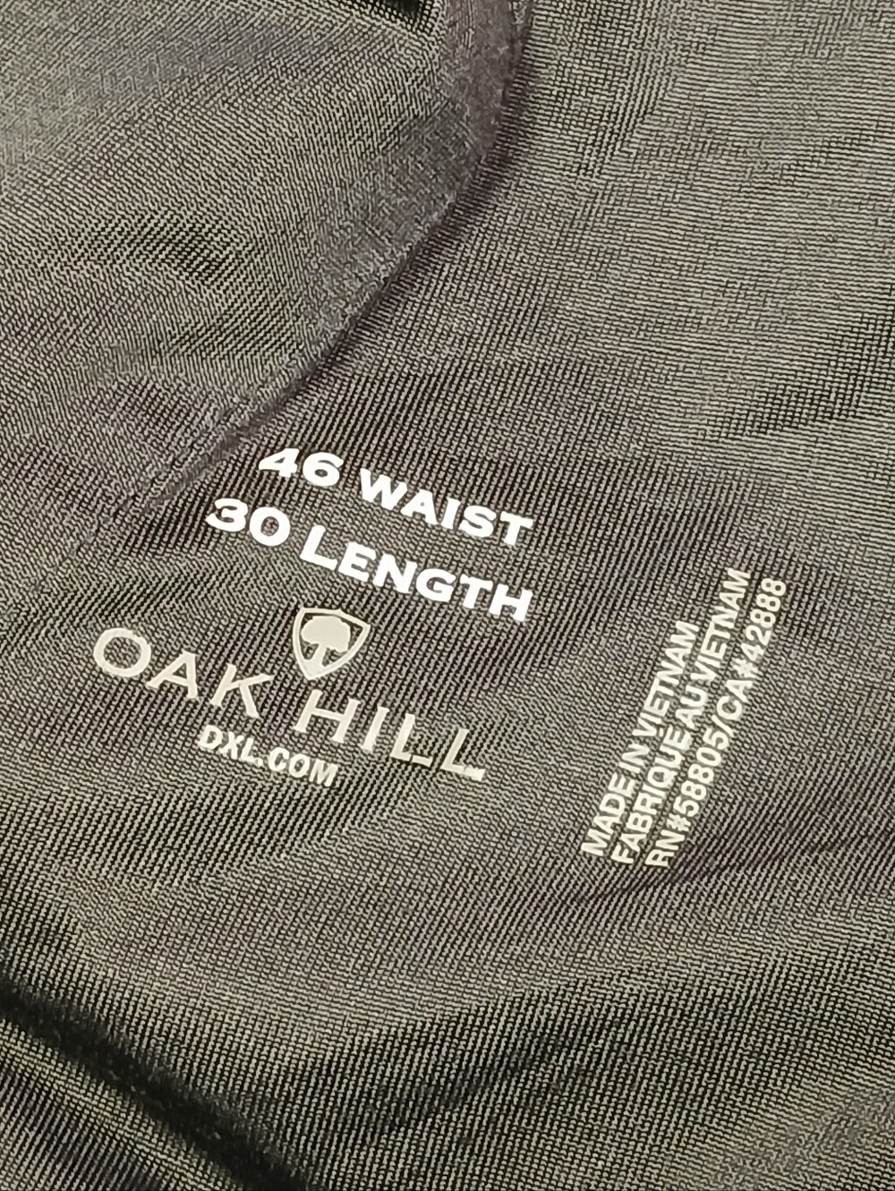 Oak Hill Men 46x30 46 x 30 Blue Flat Front Straight Lightweight Tech Pants Golf - Picture 3 of 12